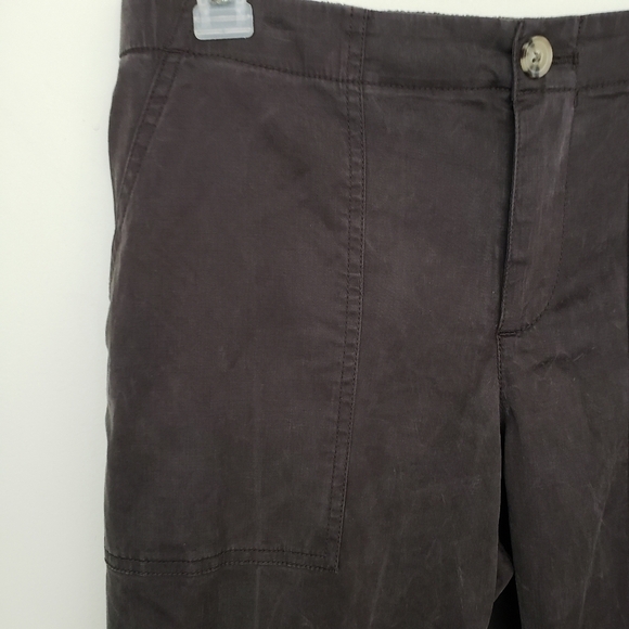 Lou & Grey Lyocell Capri Pants Size Small Gray - Picture 5 of 12